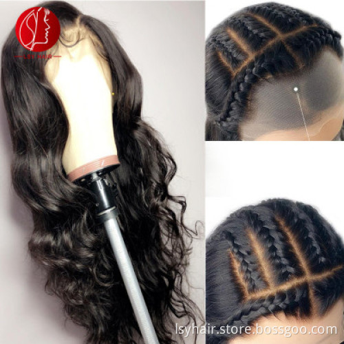 Fake Scalp Bleached Invisible Knot Deep Parting 13x4 Lace Front Human Hair Wigs, Wholesale Virgin Hair Vendors Lace Frontal Wig